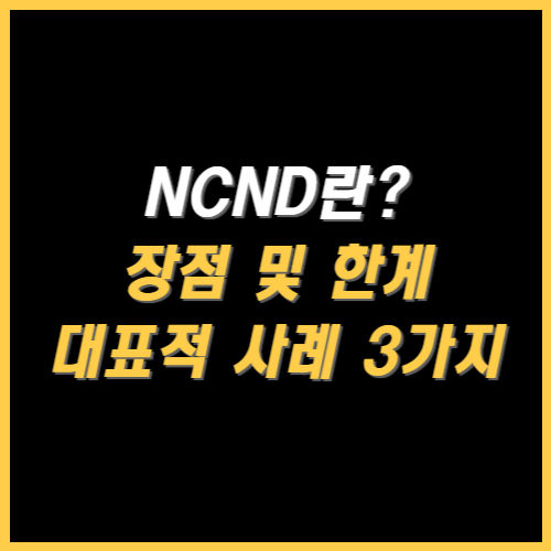 NCND란 장점 및 한계 썸네일