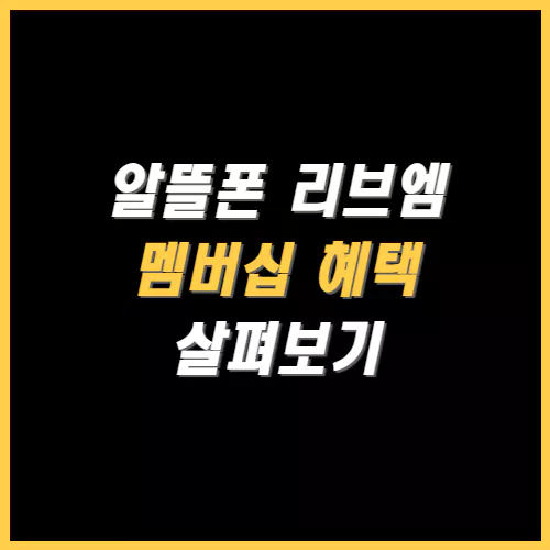 리브엠 멤버십 혜택 썸네일